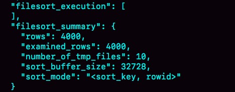 图 6 rowid 排序的 OPTIMIZER_TRACE 部分输出